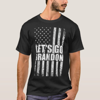 Laten we de conservatieve Amerikaanse vlag tegen d T-shirt