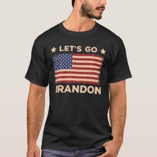 Laten we de conservatieve Amerikaanse vlag tegen d T-shirt