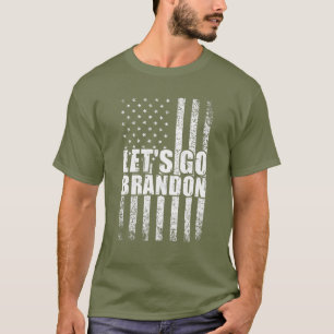 Laten we de conservatieve Amerikaanse vlag tegen d T-shirt