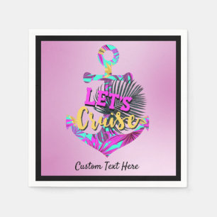 Laten we de Cruise Nautical Sail Boat Anchor Tropi Servet