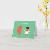 Laten we de Cute Doctor Afstuderen Card vieren Kaart (Gele Bloem)