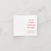 Laten we de Cute Duck Appointment Card afspelen Afsprakenkaart (Binnenkant ongevouwen)