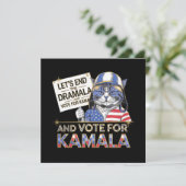 Laten we de dramala beëindigen en op Kamala stemme Kaart (Staand voorkant)