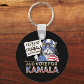 Laten we de dramala beëindigen en op Kamala stemme Sleutelhanger (Voorkant)