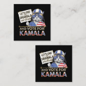 Laten we de dramala beëindigen en op Kamala stemme Vierkante Visitekaartje (Voorkant / Achterkant)