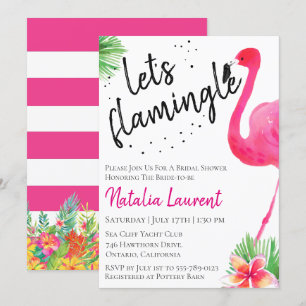 Laten we de drukke bridale douche-uitnodiging kaart