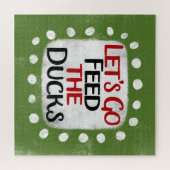 Laten we de Ducks Jigsaw Puzzle gaan voeren Legpuzzel (Horizontaal)