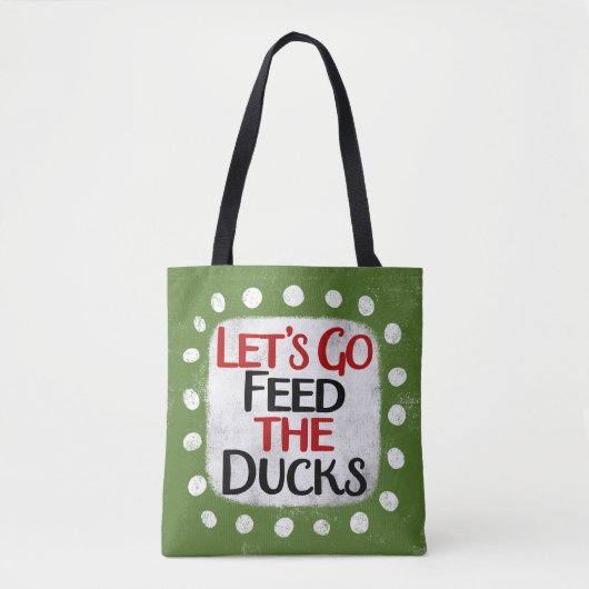 Laten we de eenden Canvas tas gaan voeren (Voorkant)