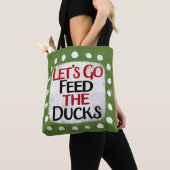 Laten we de eenden Canvas tas gaan voeren (Dichtbij)