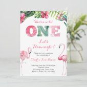 Laten we de eerste verjaardag vieren van de uitnod kaart (Staand voorkant)