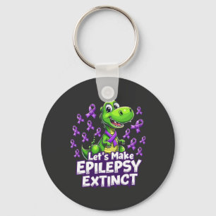 Laten we de Epilepsie Uitroeiingsactie Dinosauriër Sleutelhanger