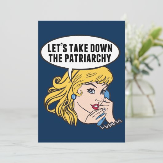 Laten we de Feministische Kaart van de patriarchie (Staand voorkant)