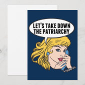 Laten we de Feministische Kaart van de patriarchie (Voorkant / Achterkant)