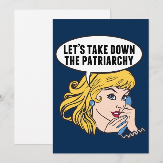 Laten we de Feministische Kaart van de patriarchie (Voorkant / Achterkant)