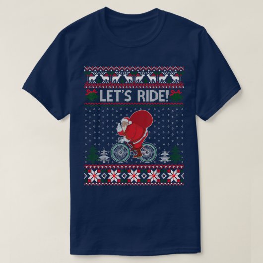 Laten we de fiets rondom de kerstkeuken spelen.. g t-shirt (Design voorkant)