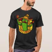 Laten we de fista Cactus met Sombrero Cinco de may T-shirt (Voorkant)
