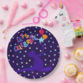 Laten we de gedenksterren en ballonnen vieren papieren bordje (Feest)