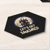 Laten we de gekke Halloween pakken Kartonnen Onderzetters (Schuin)