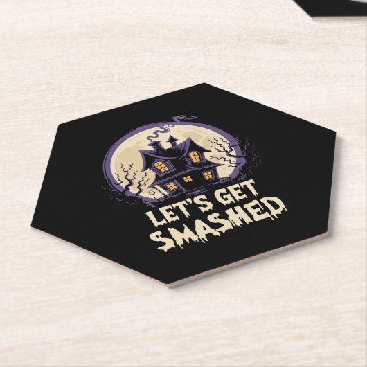 Laten we de gekke Halloween pakken Kartonnen Onderzetters (Schuin)