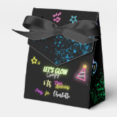 Laten we de gekke neonverjaardag lokken bedankdoosjes (Voorkant Zijde)
