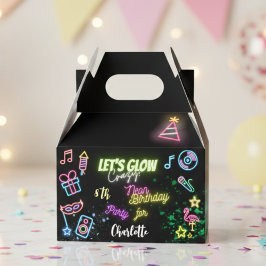 Laten we de gekke neonverjaardag lokken bedankdoosjes