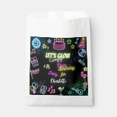 Laten we de gekke neonverjaardag lokken bedankzakje (Voorkant)