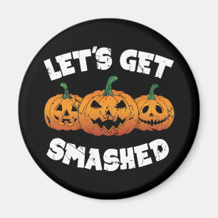 Laten we de gekruiste pompoenen Jack O Lantern Hal Magneet