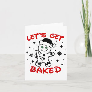 Laten we de gemberkoek man onkruid gebakken krijge kaart