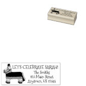 Laten we de gepersonaliseerde Birthday Party Piñat Rubberstempel (Gestempeld)