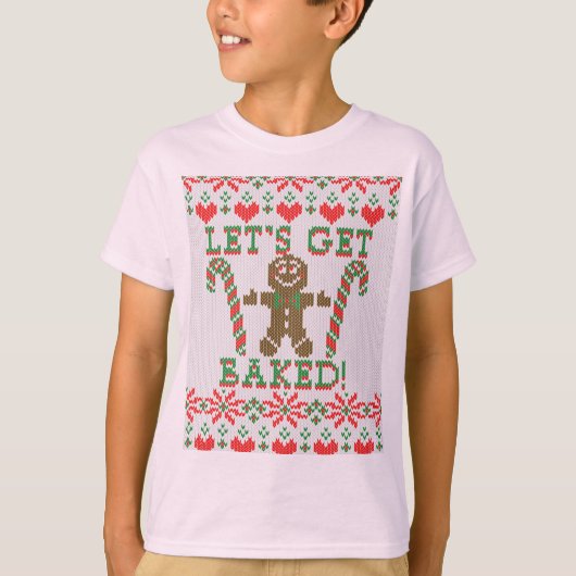 Laten we de Gingerbrood-man laten uitweiden T-shirt (Voorkant)
