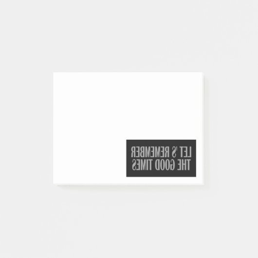 Laten we de goede tijden niet vergeten post-it® notes (Voorkant)