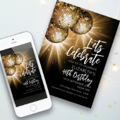 Laten we de Gouden Disco Bal vieren Kaart