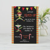 Laten we de grappige Cocktail-feestdag opknappen. Kaart (Staand voorkant)