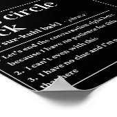 Laten we de grappige definitie terugdraaien poster (Hoek)