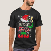 Laten we de grappige Drink kerstpullov opruimen. T-shirt (Voorkant)