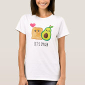Laten we de hartAvocado toast Valentijnsdag smeren T-shirt (Voorkant)