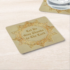 Laten we de heer Bedankt geven - Kartonnen Onderzetters