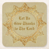 Laten we de heer Bedankt geven - Kartonnen Onderzetters (Voorkant)