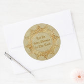 Laten we de heer Bedankt geven - Ronde Sticker (Envelop)