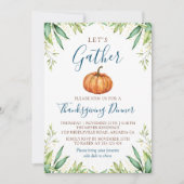 Laten we de herfst van de Thanksgiving van de pomp Kaart (Voorkant)