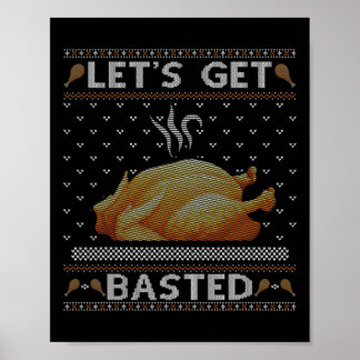 Laten we de Herfst Vibes lelijk Thanksgivi in Turk Poster