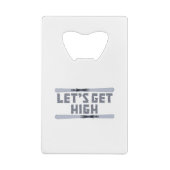 Laten we de hoge skki halen creditkaart flessenopener (Achterkant)