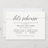 Laten we de huwelijksrepetitie oefenen uitnodiging (Voorkant)