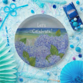 Laten we de hydrangea Beach vieren Papieren Bordje (Feest)