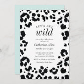 Laten we de introductie van het Baby shower Wild L Kaart (Voorkant / Achterkant)