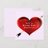 Laten we de Kaart van de notitie ophangen Notitiekaartje (Voorkant / Achterkant)