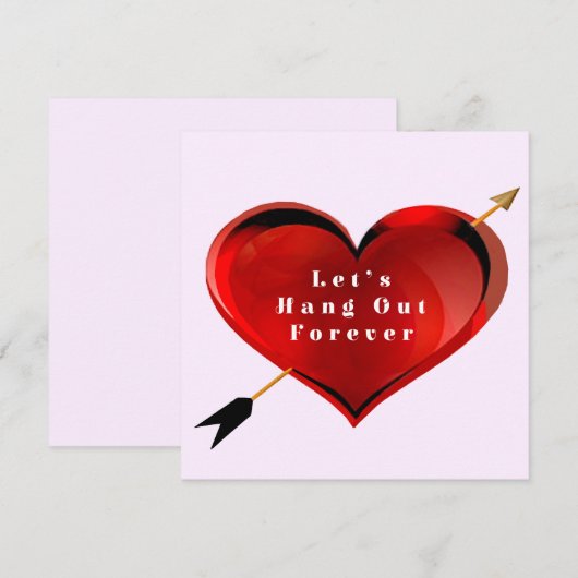 Laten we de Kaart van de notitie ophangen Notitiekaartje (Voorkant / Achterkant)