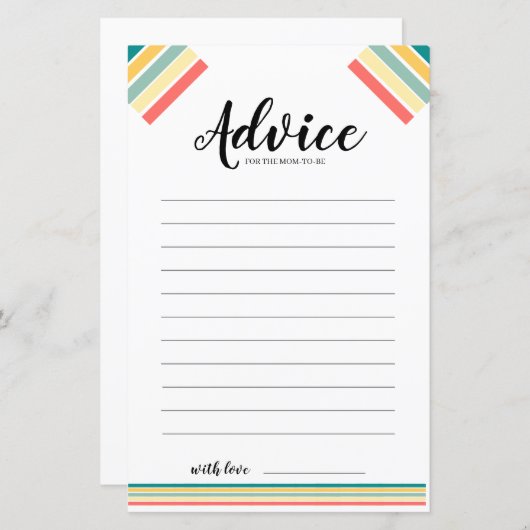 Laten we de Kaart voor advies van Beachy Baby show (Voorkant / Achterkant)