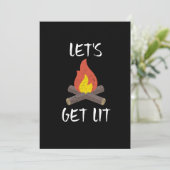 Laten we de kampvuur in de open lucht halen kaart (Staand voorkant)