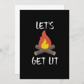 Laten we de kampvuur in de open lucht halen kaart (Voorkant / Achterkant)